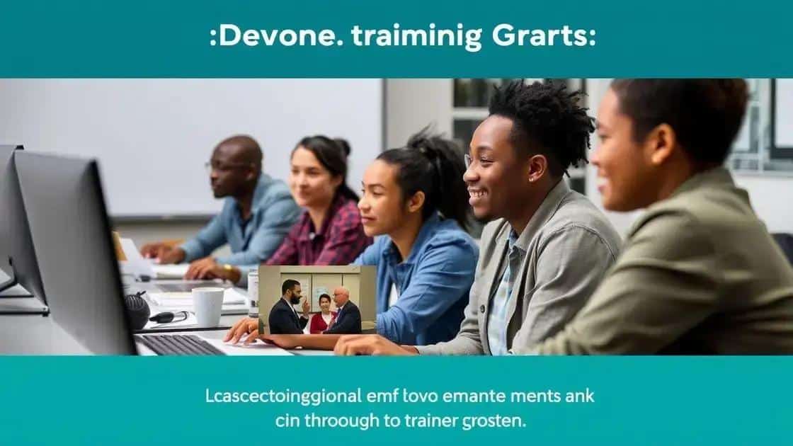 Impact of training grants on workforce development