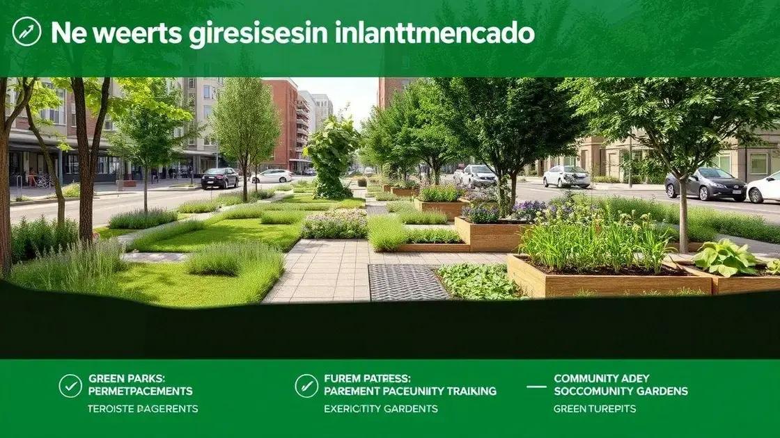 Benefits of implementing green infrastructure
