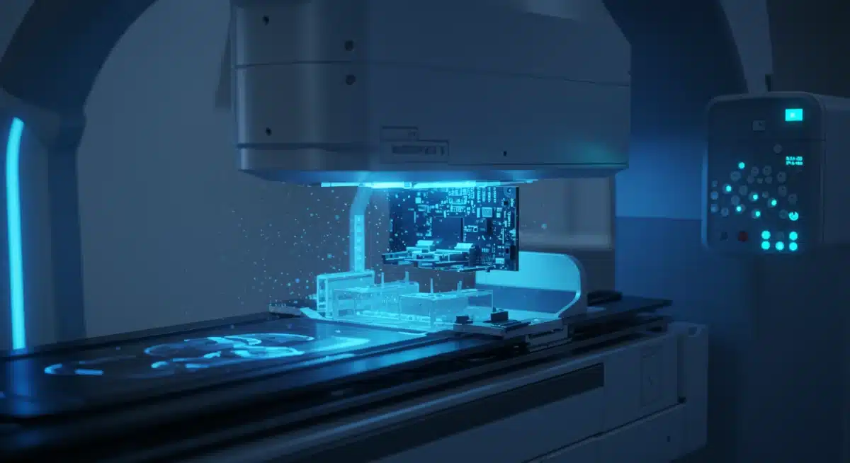 Advanced AI diagnostic imaging system processing patient data