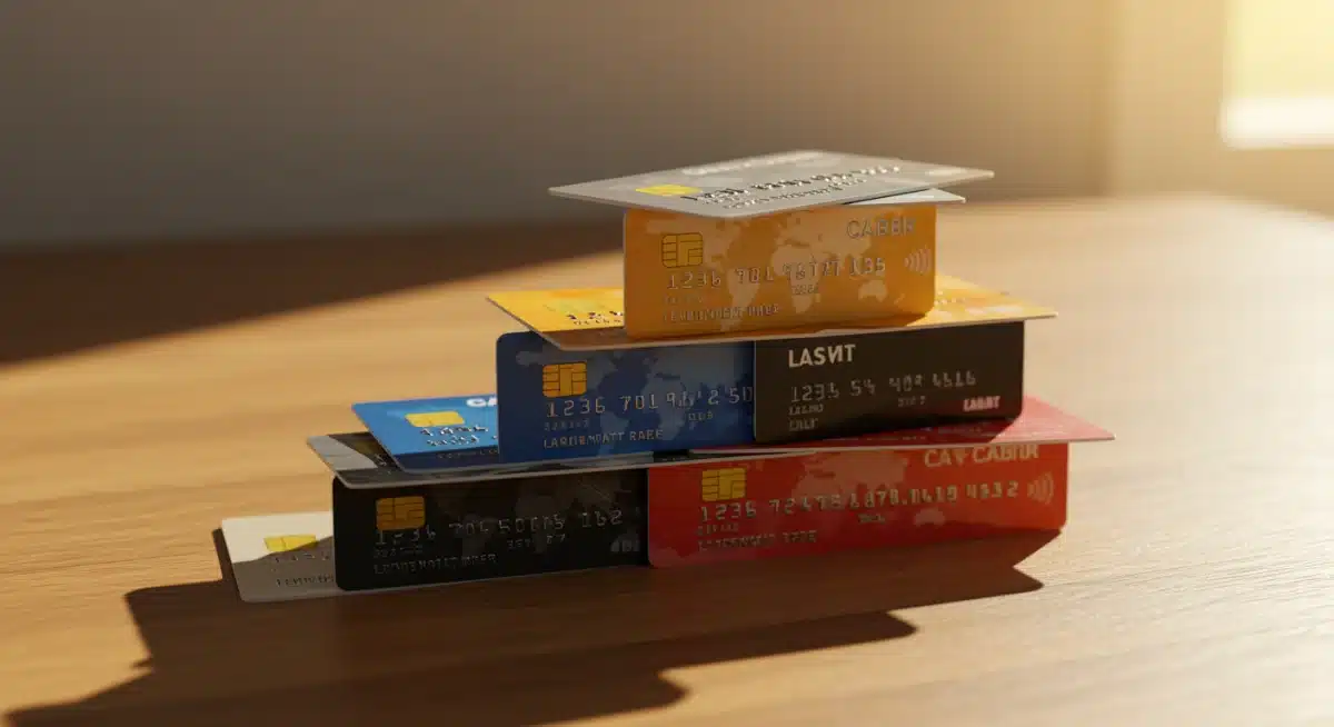 Graphical representation of debt snowball method for credit cards