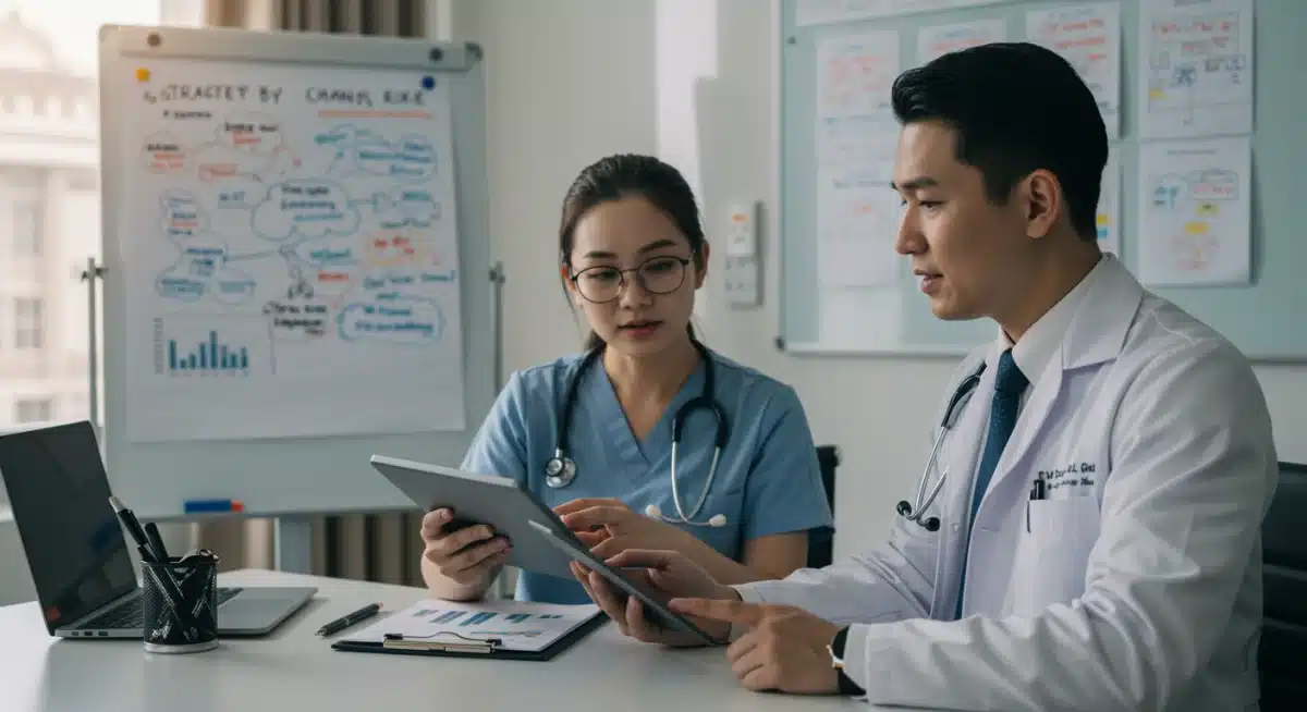 Hospital leaders discussing medtech supply chain mitigation strategies