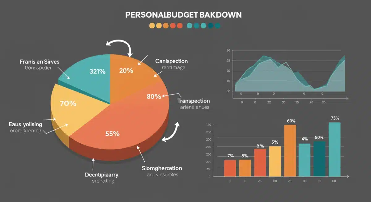 Detailed personal budget breakdown graphic