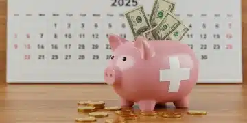Maximize Your HSA in 2025: An Insider's Guide to $8,300 Savings Piggy bank shaped like a medical cross overflowing with money, symbolizing maximized HSA contributions for 2025.
