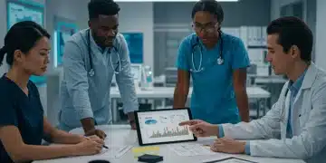 MedTech innovators discussing 401(k) optimization strategies for retirement planning by 2025.