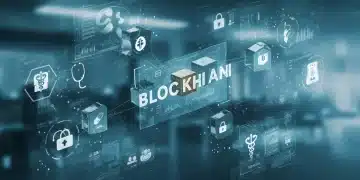 Blockchain network securing medical education data and digital credentials.