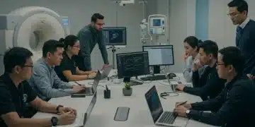 Cybersecurity professionals training on medical device security protocols for 2026