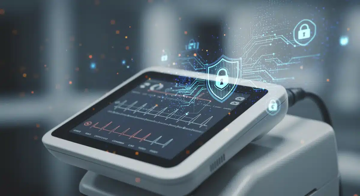 Secure medical device with integrated cybersecurity features