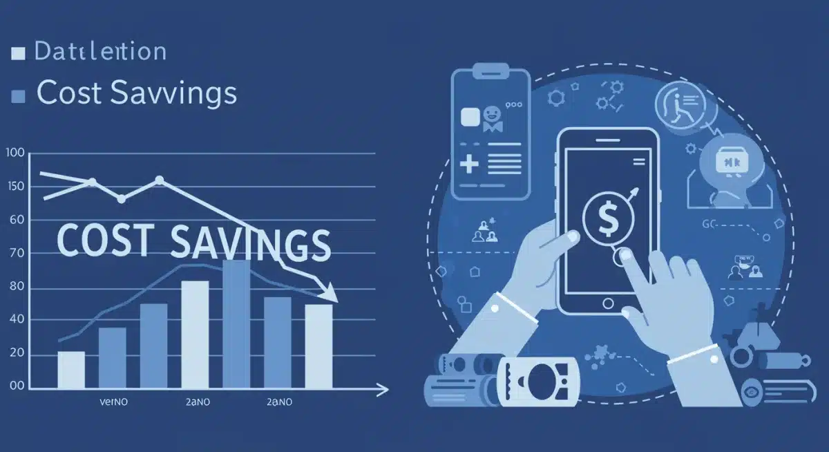 Graph illustrating cost savings from telehealth integration in benefits.