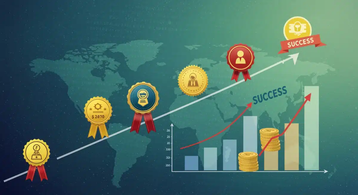 Infographic illustrating career progression and salary increase through MedTech certifications