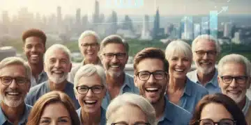 Smiling individuals showcasing healthy vision and dental care, with 2026 calendar and savings icons.