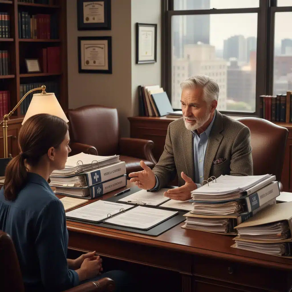 Legal advisor explaining disability benefits to a client