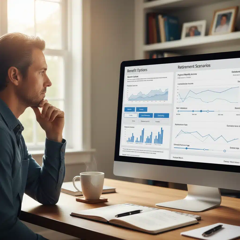 Federal employee evaluating 2026 benefit options online