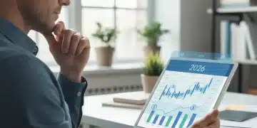 Person analyzing economic data for unemployment benefits 2026 planning