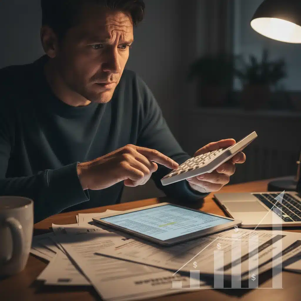 Reviewing medical bills and insurance documents