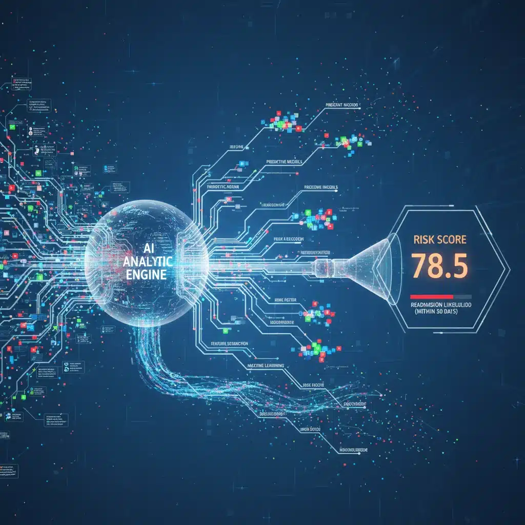 Complex AI algorithm predicting patient readmission risk