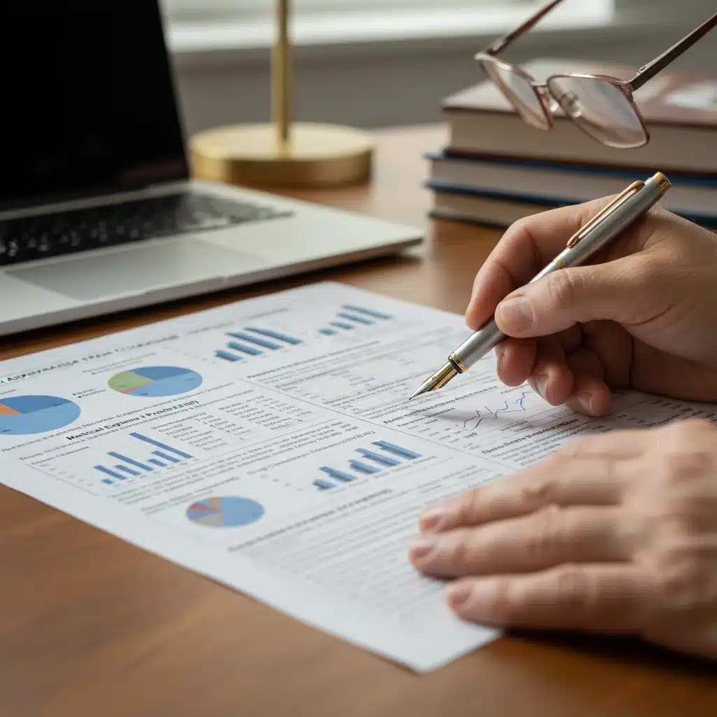 Hands analyzing Medicare Advantage plan details and financial implications.