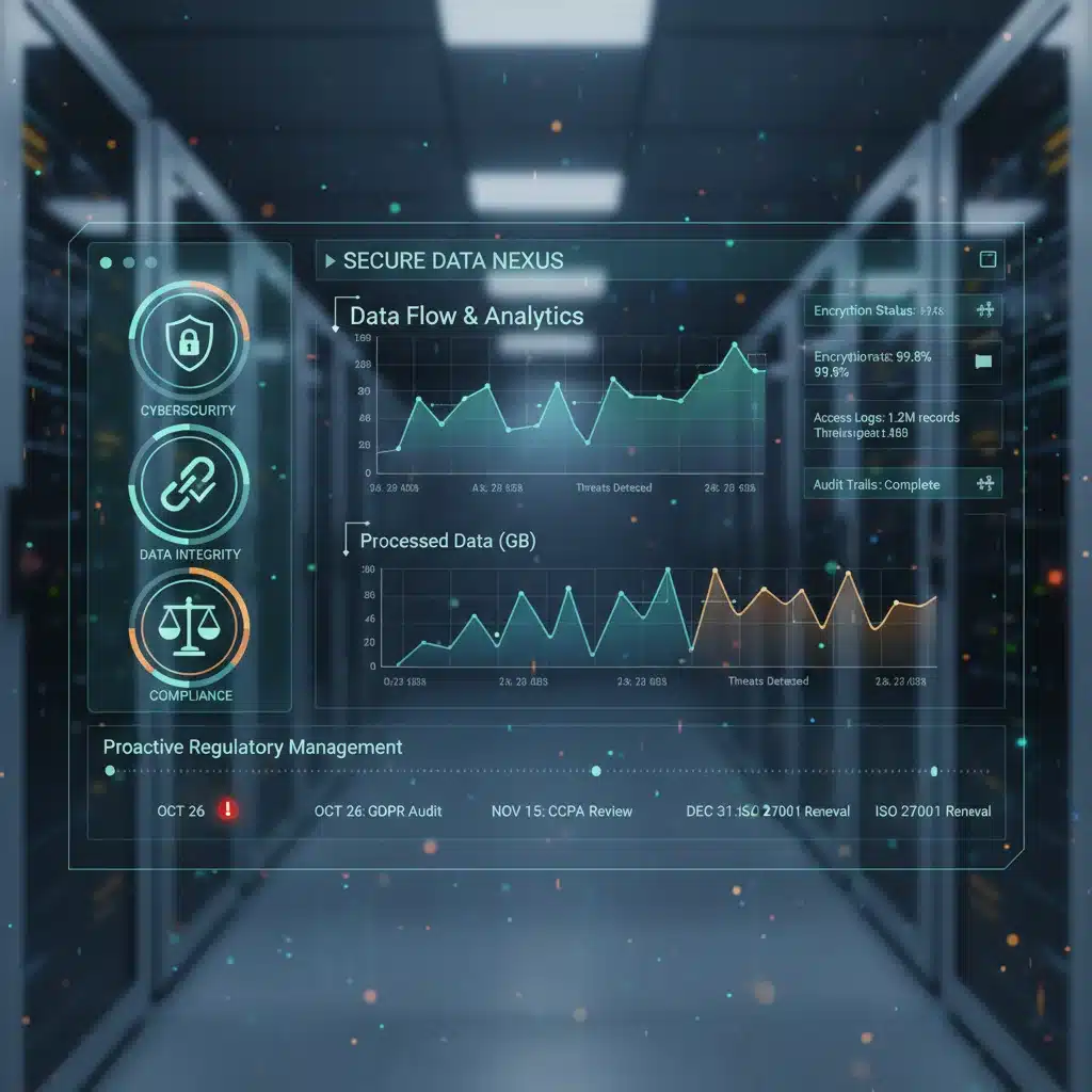 Secure digital data management system for regulatory compliance