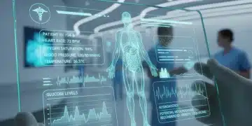 Investing in Health Tech Startups: 4 Promising Areas for 2026 Growth in the US Market Digital health interface showcasing medical data and AI diagnostics