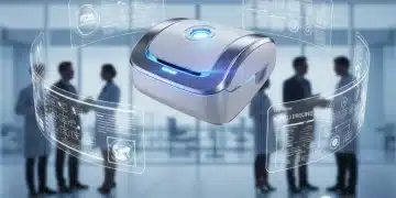 Futuristic medical device with digital regulatory documents and 2026 timeline