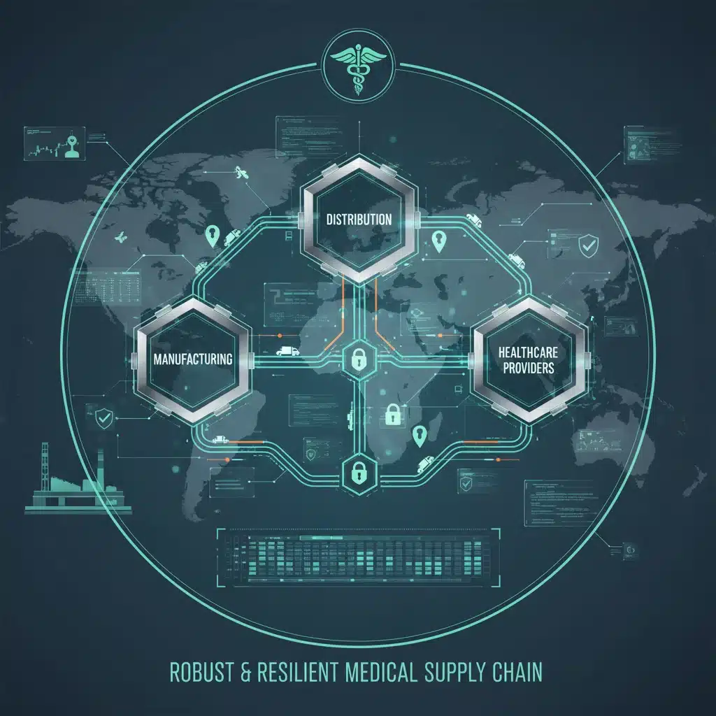 Resilient medical supply chain for public health emergencies