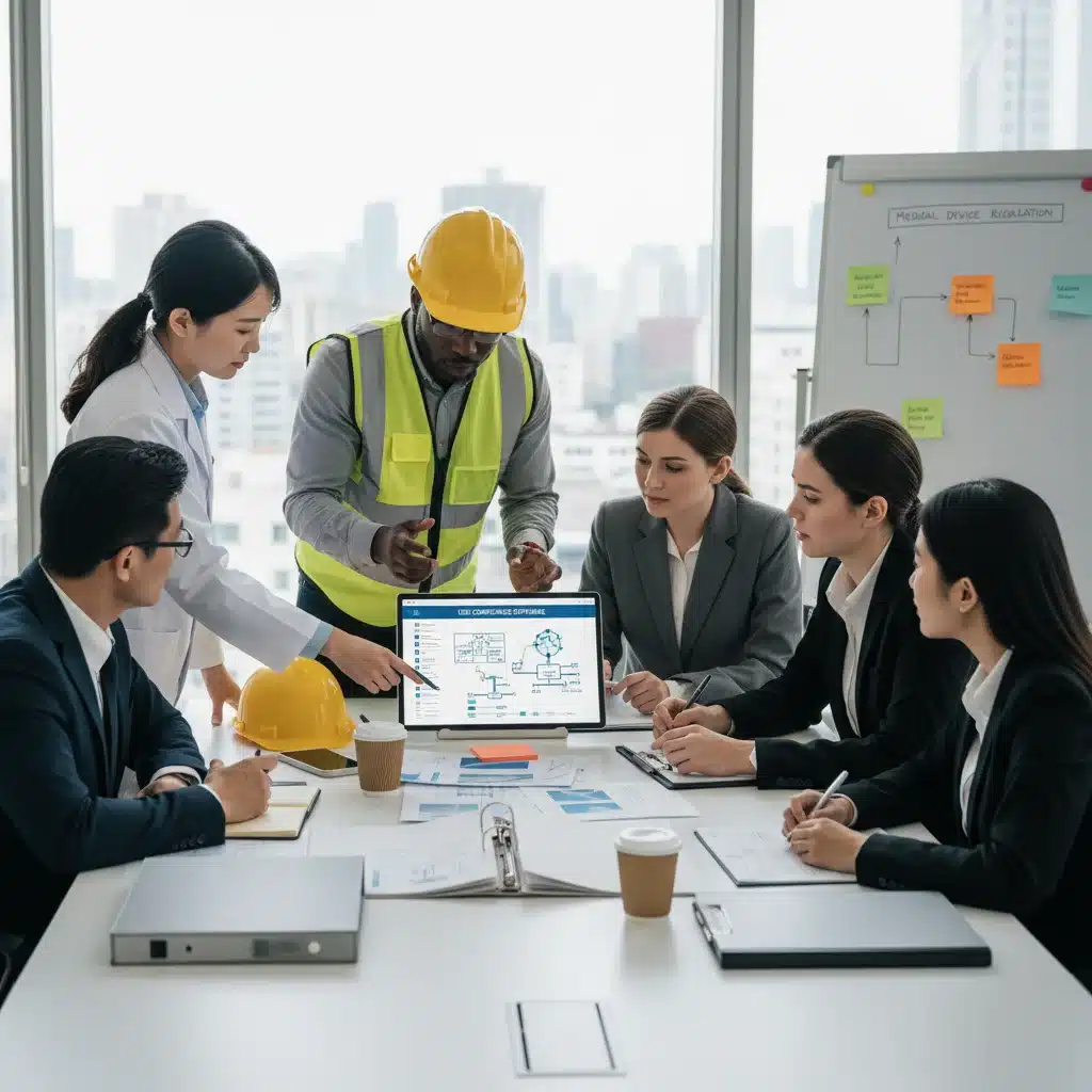 Cross-functional team collaborating on UDI compliance strategy